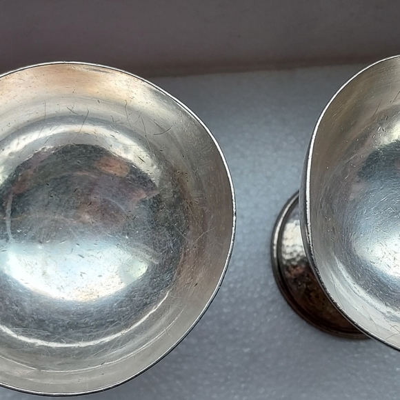 Nickel Silver Wine Goblets by Albert Pick for Lobster Island - Picture 2 of 4